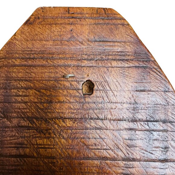 Hand-Carved African Tribal Wooden Mask Wall Art Decor 16" x 7 1/2" x 2" - Picture 6 of 8